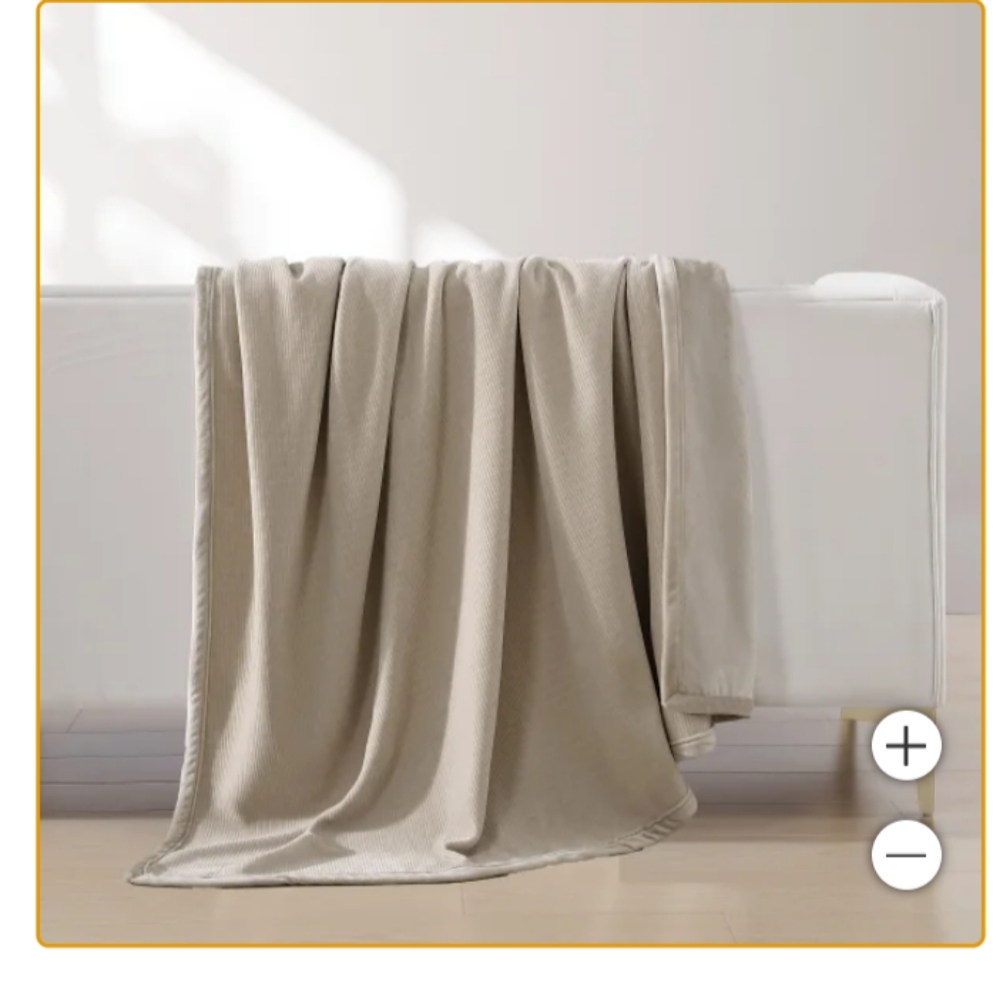 Jennifer Adams Luke chenille corduroy throw